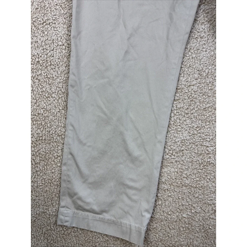 Polo Ralph Lauren Mens Andrew Pant Beige Pleated Cotton Chino Dress Pants 38x30